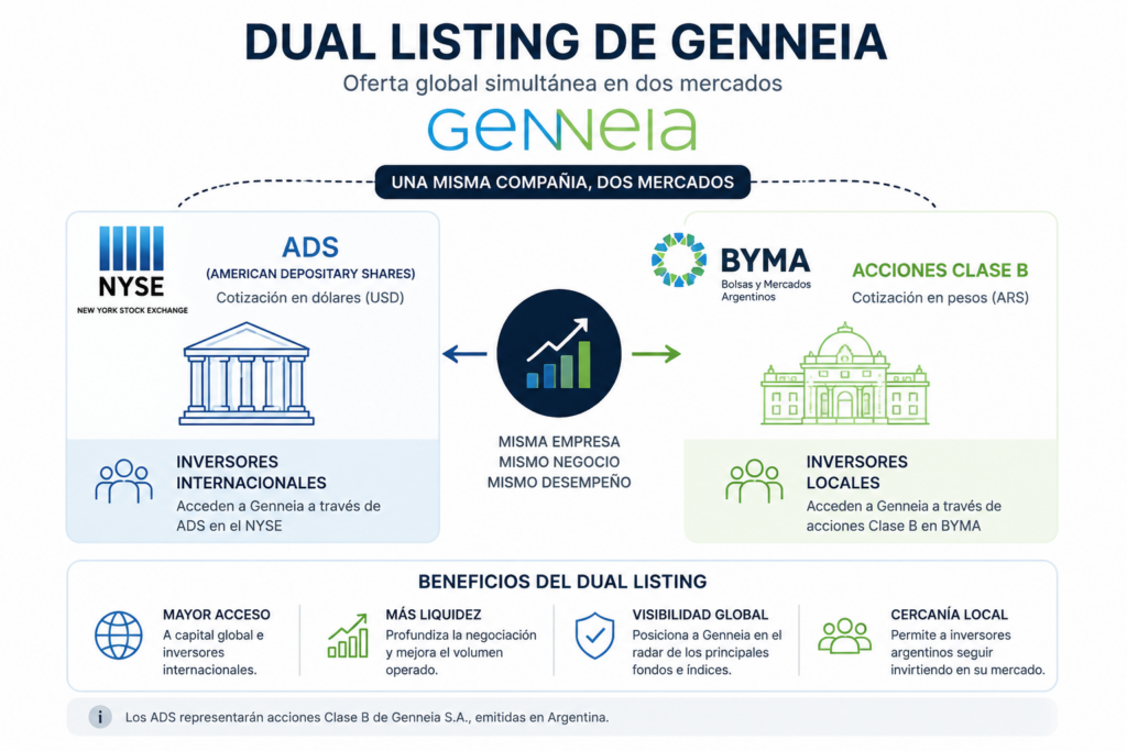 GENNEIA Dual Listing